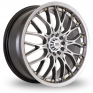 18 Inch BK Racing 299 Hyper Black Alloy Wheels