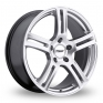 16 Inch TSW Algarve Hyper Silver Alloy Wheels