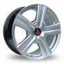 18 Inch Axe EX6 Hyper Silver Alloy Wheels