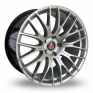 20 Inch Axe Ex 9ine Hyper Silver Alloy Wheels