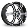 20 Inch Konig Tuner 2 Black Polished Alloy Wheels