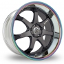 18 Inch Konig Afterburner Black Alloy Wheels