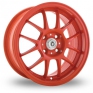 17 Inch Konig Daylite Orange Alloy Wheels