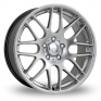 20 Inch Riva DTM Hyper Silver Alloy Wheels