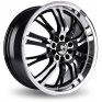 20 Inch Konig Unknown Black Polished Alloy Wheels