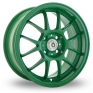 15 Inch Konig Daylite Green Alloy Wheels