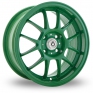 17 Inch Konig Daylite Green Alloy Wheels