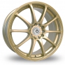 17 Inch Konig Feather Gold Alloy Wheels