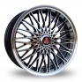 17 Inch Axe EX3 Black Polished Alloy Wheels