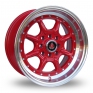 15 Inch Axe Ex 2wo Red Alloy Wheels