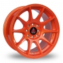 15 Inch Axe EX8 Orange Alloy Wheels