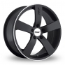 17 Inch TSW Spa Black Polished Alloy Wheels