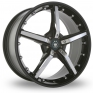 17 Inch Konig Hotswap Black Chrome Alloy Wheels