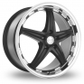 18 Inch Privat Profil Black Polished Alloy Wheels