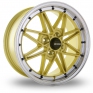 15 Inch Maxxim Screech Gold Polished Alloy Wheels