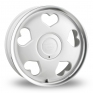 16 Inch Tansy Love White Polished Alloy Wheels