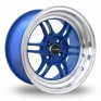 15 Inch Dare SP-20 Blue Alloy Wheels