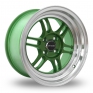 15 Inch Dare SP-20 Green Alloy Wheels