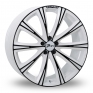 20 Inch Zito CRS White Black Alloy Wheels