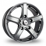 15 Inch Fox Racing Commercial Grey Alloy Wheels