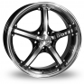 15 Inch Dotz Chronos Black Polished Alloy Wheels