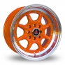 15 Inch Axe Ex 2wo Orange Alloy Wheels