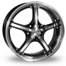 18 Inch Dotz Chronos Black Polished Alloy Wheels