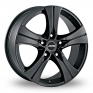 19 Inch Autec Ethos Matt Black Alloy Wheels