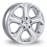16 Inch Autec Xenos Silver Alloy Wheels