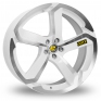 17 Inch Dotz Hanzo White Polished Alloy Wheels