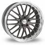 17 Inch Dotz Roadster Gun Metal Polished Alloy Wheels