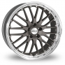 18 Inch Dotz Roadster Gun Metal Polished Alloy Wheels