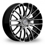 19 Inch Inovit Vortex Black Polished Alloy Wheels