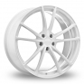 19 Inch Front & 20 Inch Rear OZ Racing Forged Zeus White Alloy Wheels