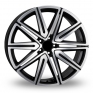 21 Inch SSR SSR SSR II Black Polished Alloy Wheels