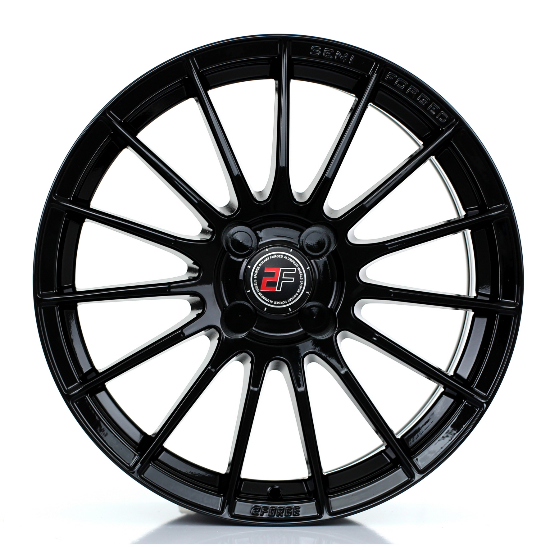 15 Inch 2FORGE ZF1 Gloss Black Alloy Wheels