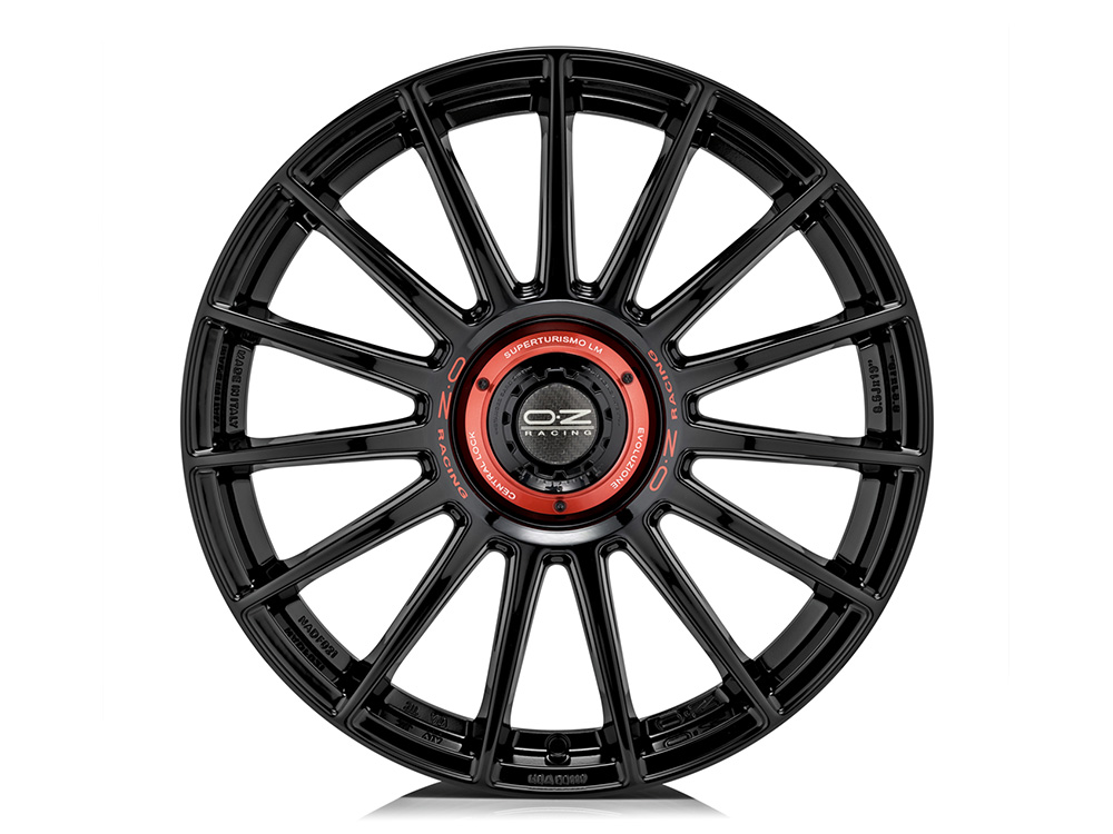 19 Inch OZ Racing Superturismo Evoluzione Gloss Black Alloy Wheels