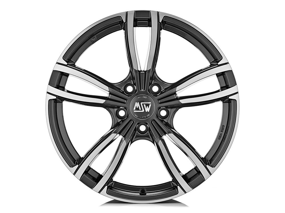 19 Inch MSW (by OZ) 73 Grey Polished Alloy Wheels