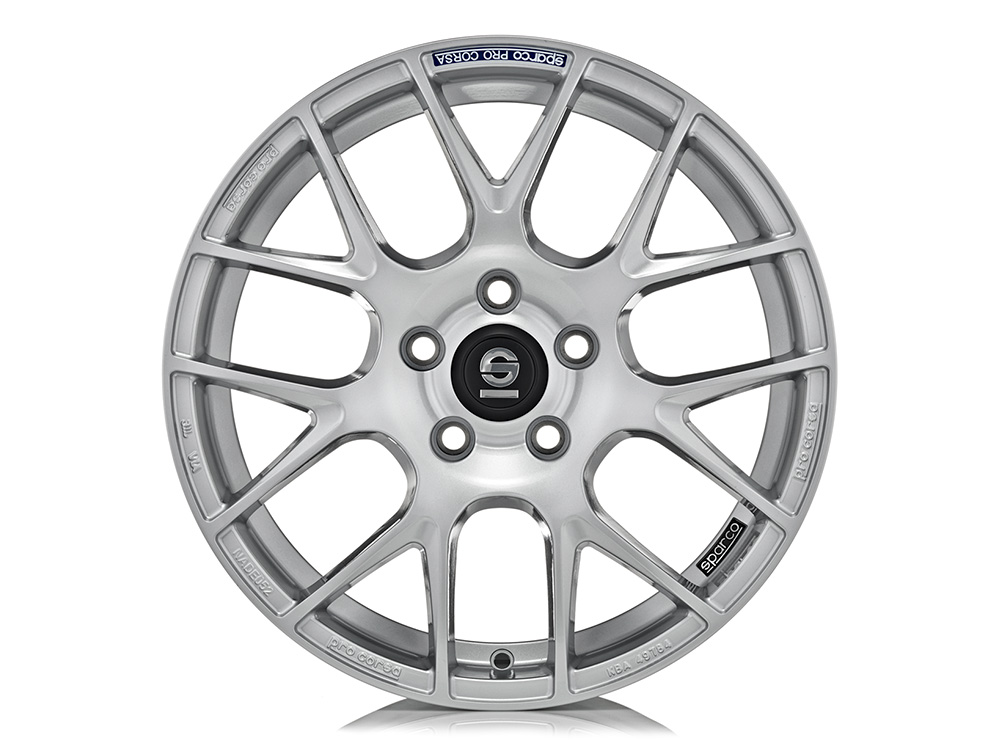 17 Inch Sparco Pro Corsa Silver Alloy Wheels