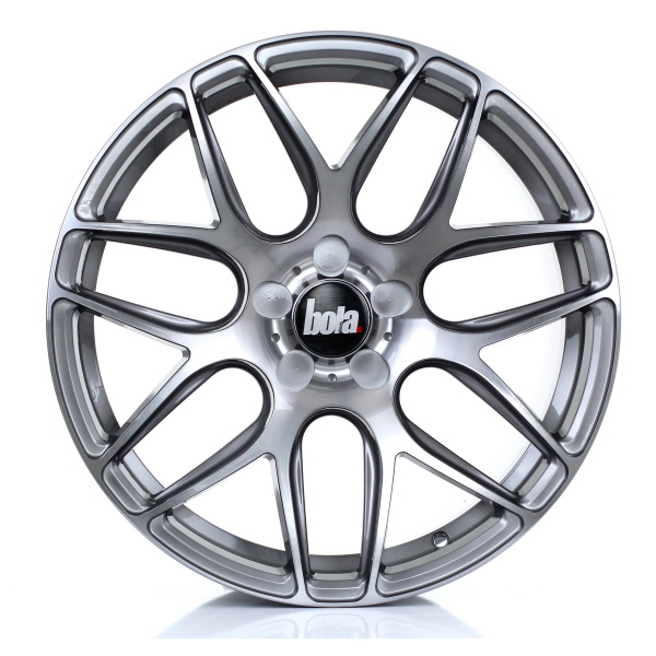 18 Inch Bola B8R Glossy Titanium Alloy Wheels