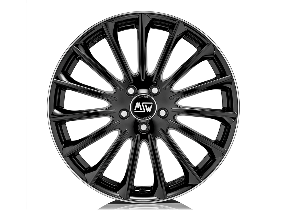 19 Inch MSW (by OZ) 30 Gloss Black Alloy Wheels