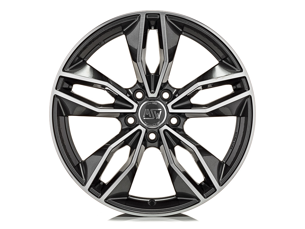 17 Inch MSW (by OZ) 71 Grey Polished Alloy Wheels