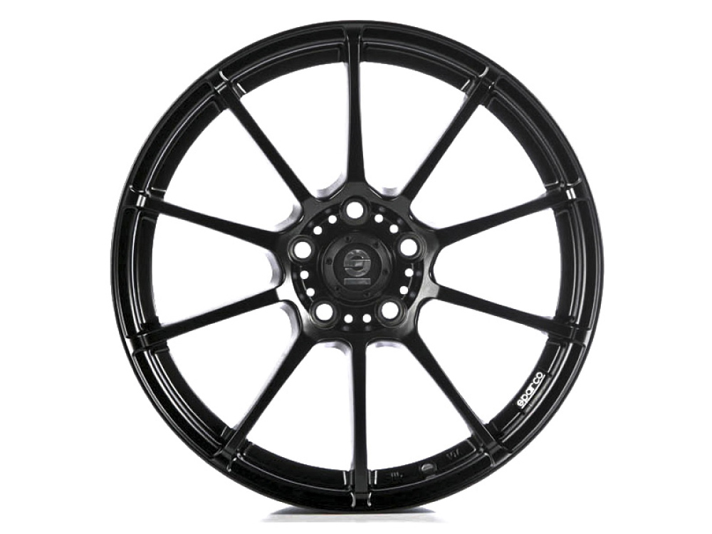 18 Inch Sparco Assetto Gara Black Alloy Wheels