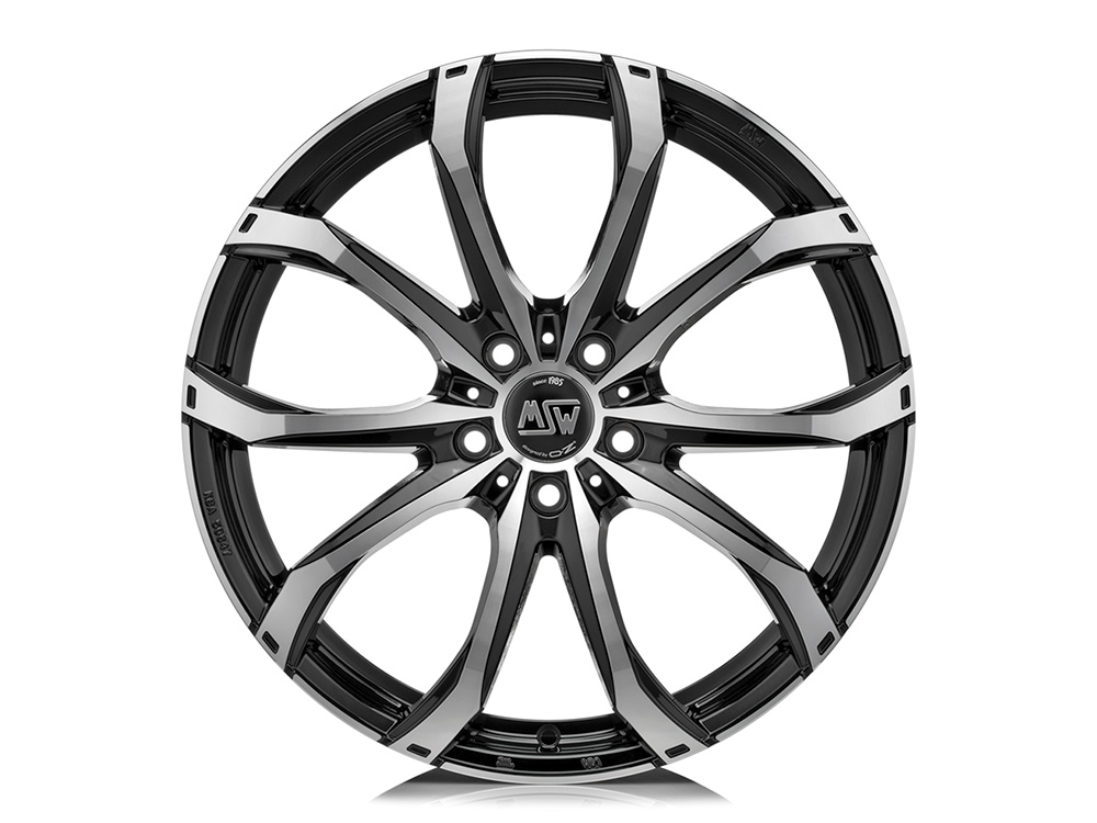 19 Inch MSW (by OZ) 48 Black Polished Alloy Wheels