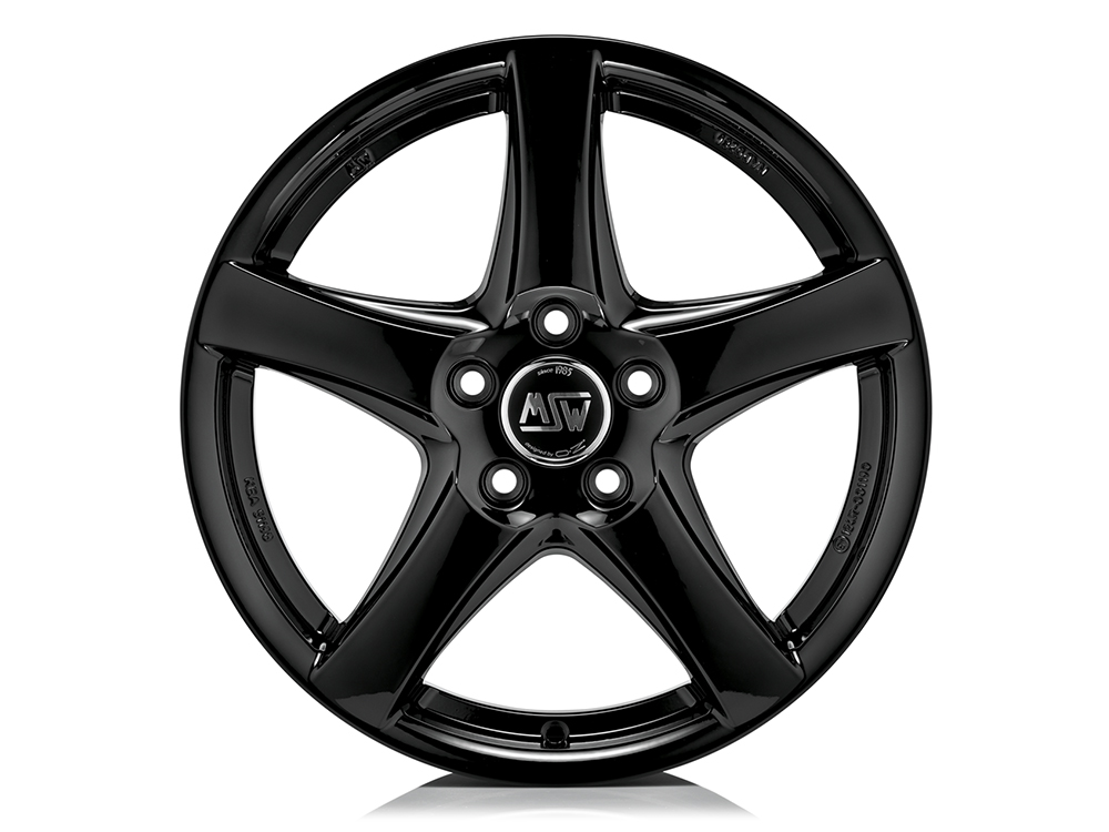 16 Inch MSW (by OZ) 78 Gloss Black Alloy Wheels