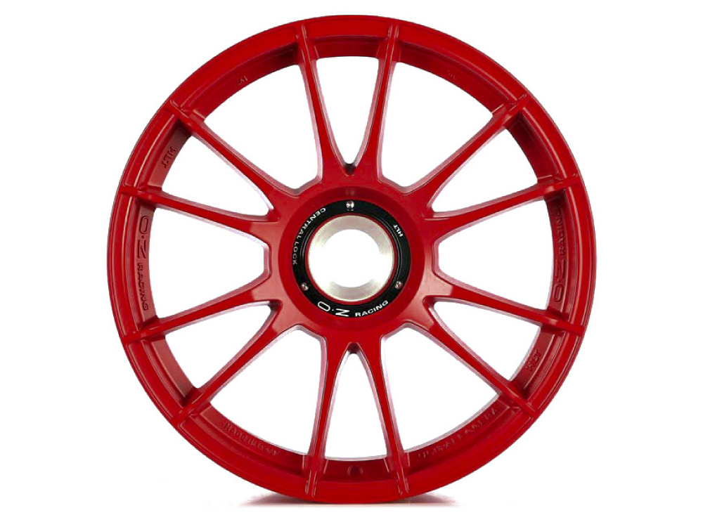 20 Inch OZ Racing Ultraleggera HLT CL Red Alloy Wheels