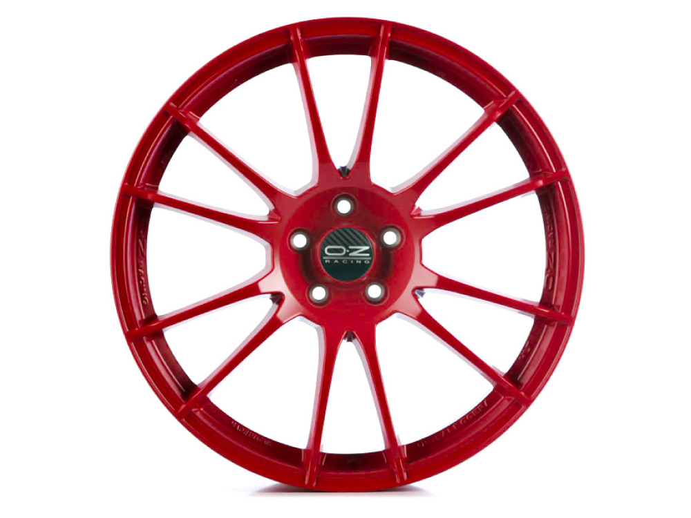 19 Inch OZ Racing Ultraleggera HLT Red Alloy Wheels