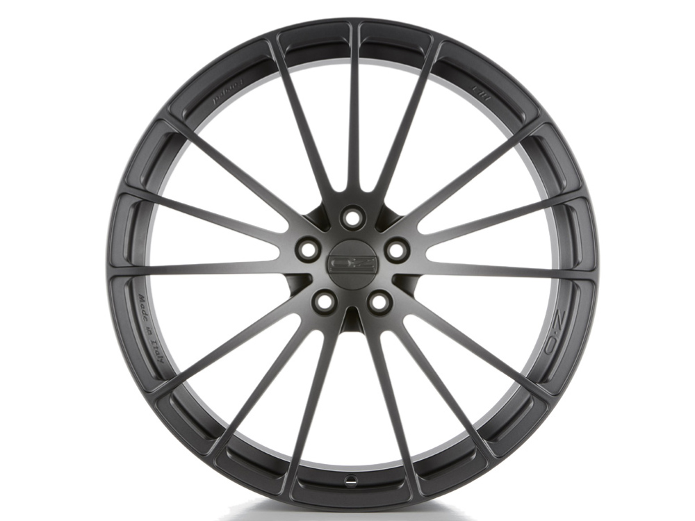 21 Inch OZ Racing Forged Ares Matt Dark Graphite Alloy Wheels