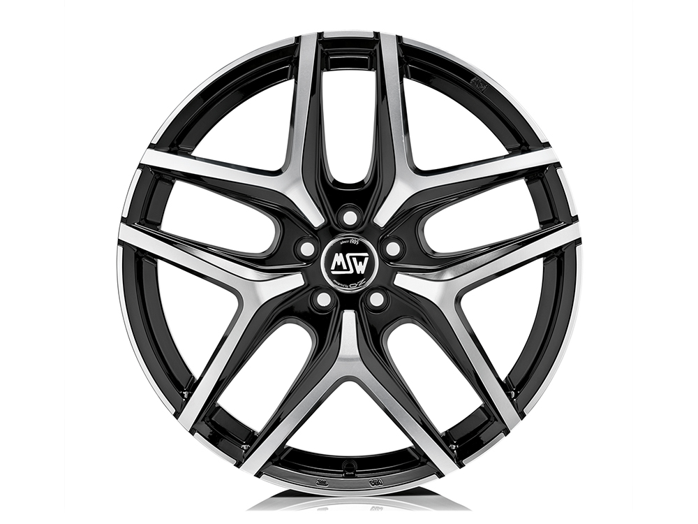 19 Inch MSW (by OZ) 40 Black Polished Alloy Wheels