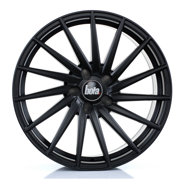 8.5x19 (Front) & 9.5x19 (Rear) Bola ZFR Matt Black Alloy Wheels